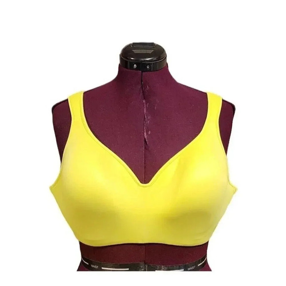 Serenada Yellow Full-Coverage Bra Size 42C Wireless Nylon/Spandex Blend - Picture 1 of 5